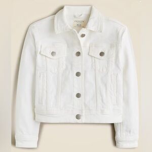 102 Crewcuts White Denim Button-Up Jacket